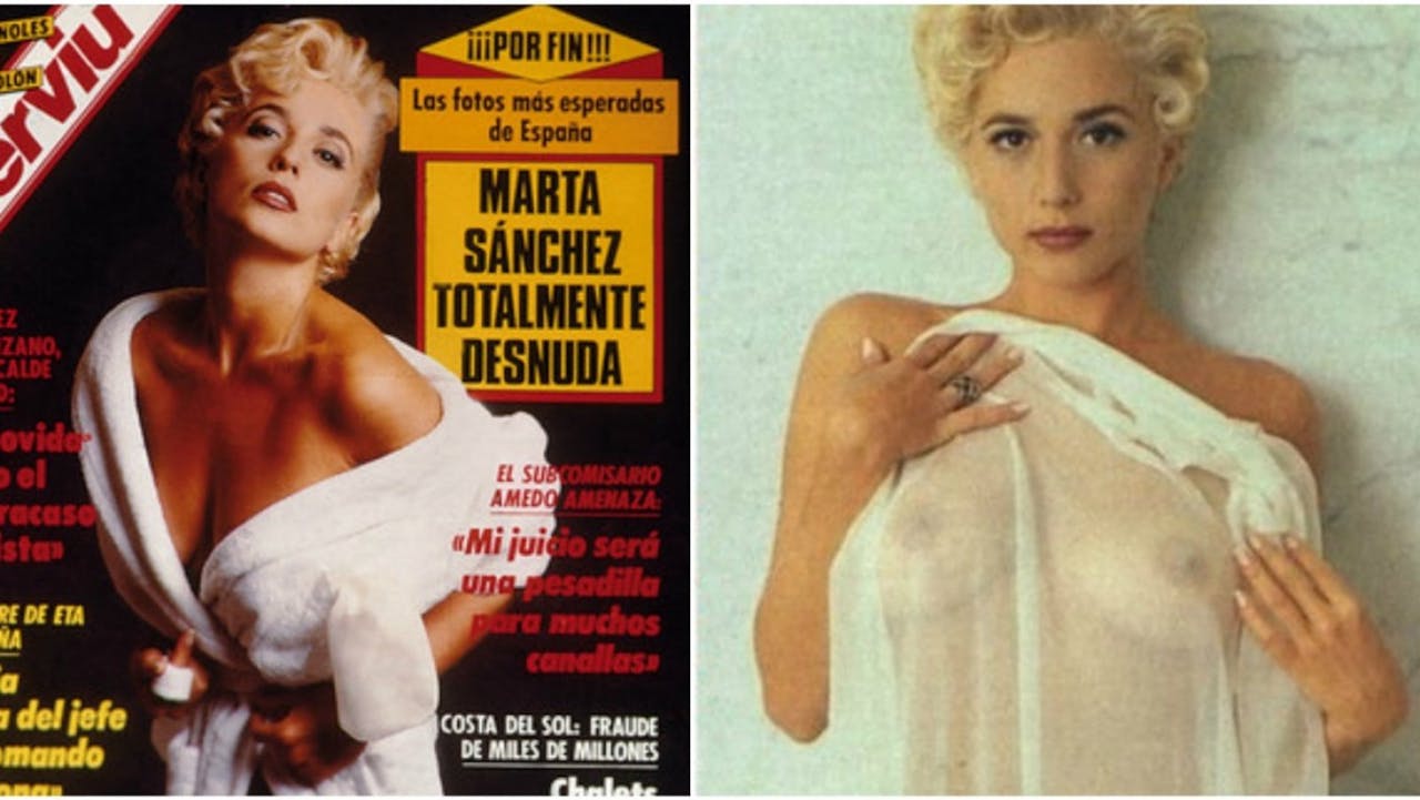 El reportaje que erigió a Marta Sánchez como un sex symbol español.
