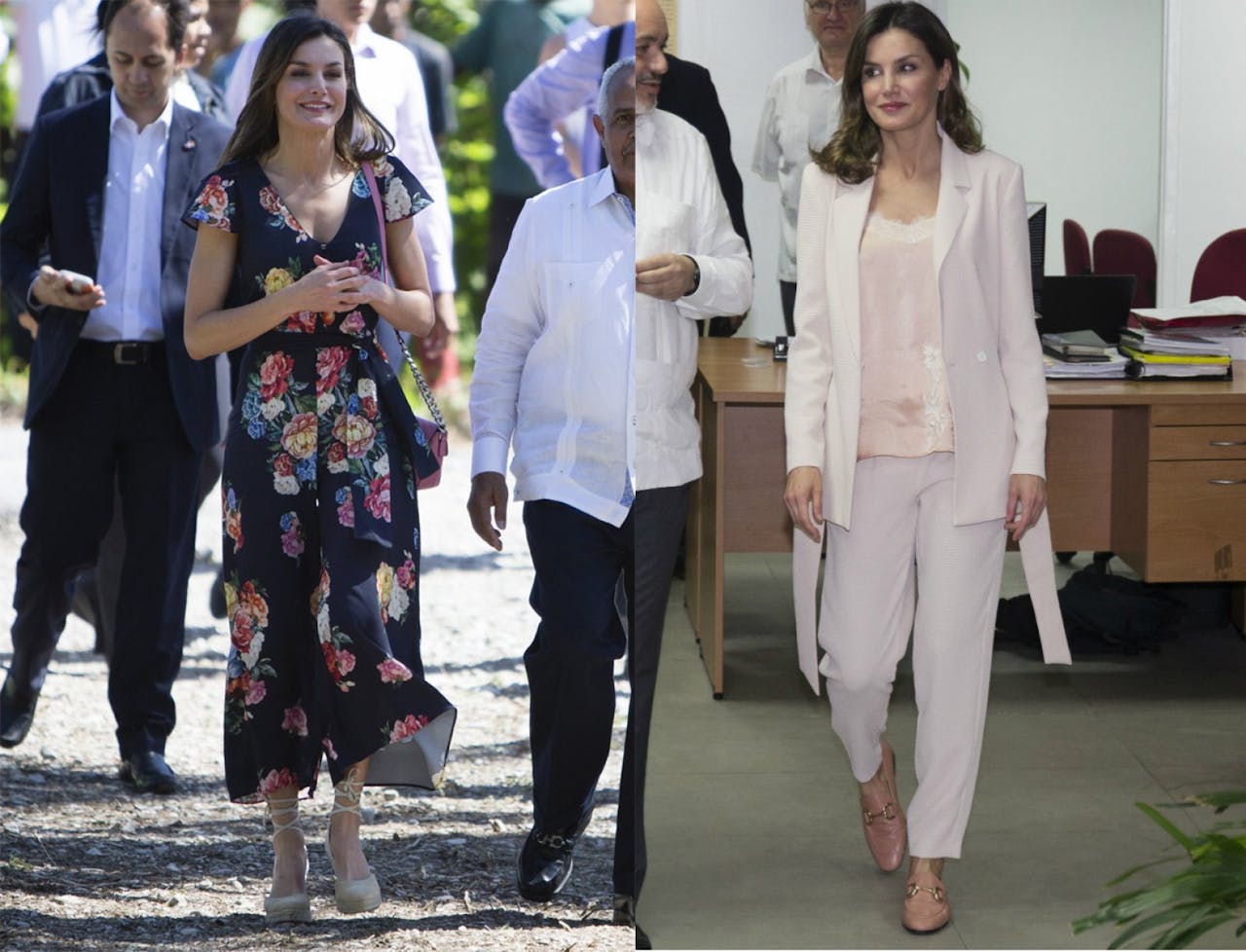 Los dos 'looks' con prendas de Inditex de la reina Letizia