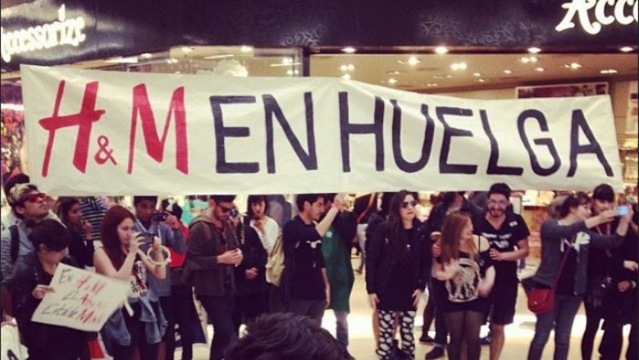 Decenas de trabajadores de H&M en huelga