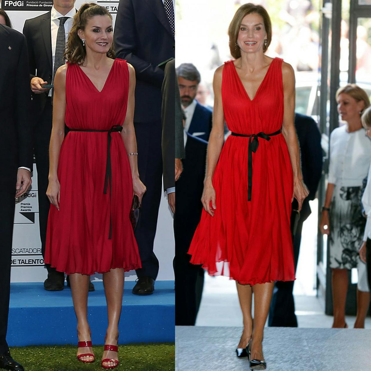 El vestido rojo de Carolina Herrera que la reina Letizia ha lucido en varios actos