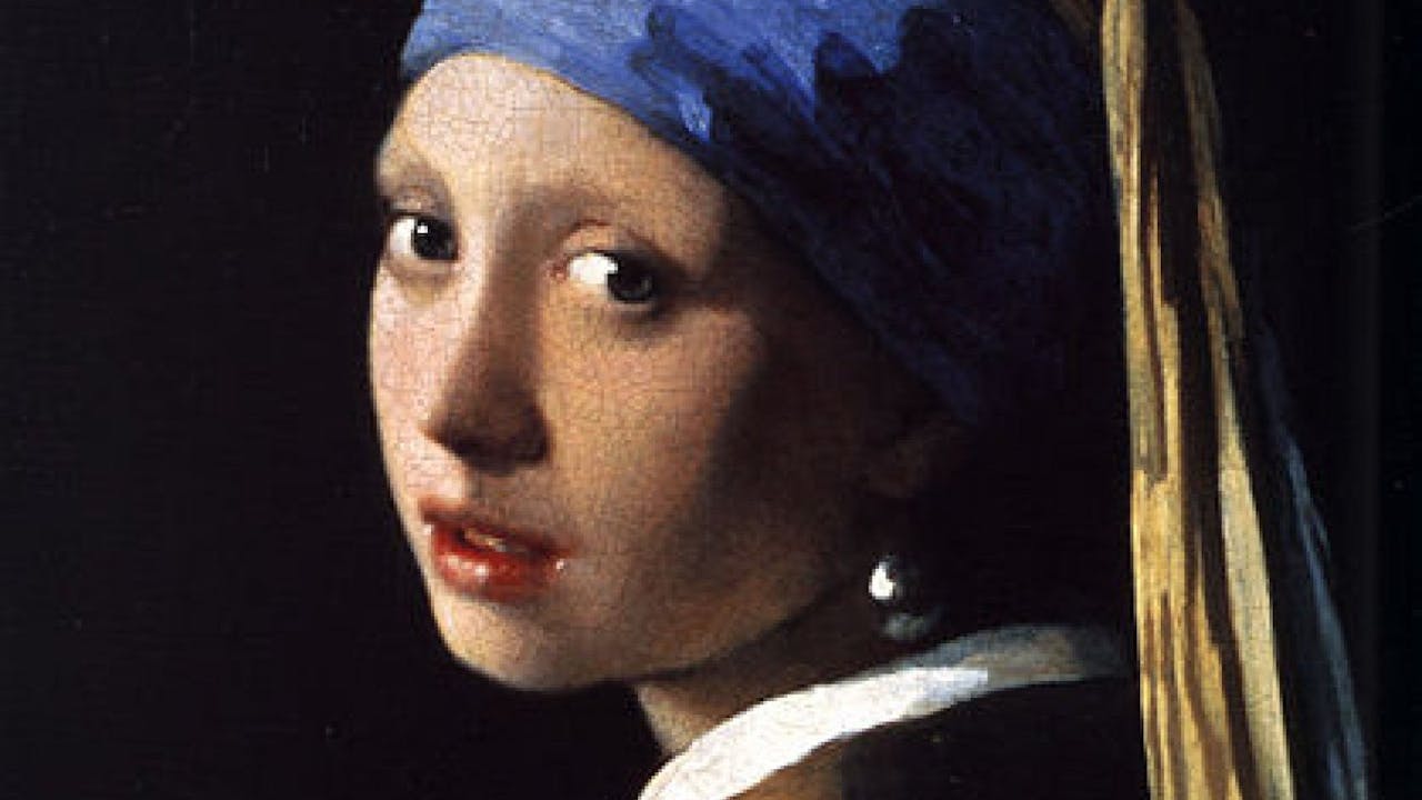 La joven de la perla es uno de los cuadros más famosos de Vermeer.
