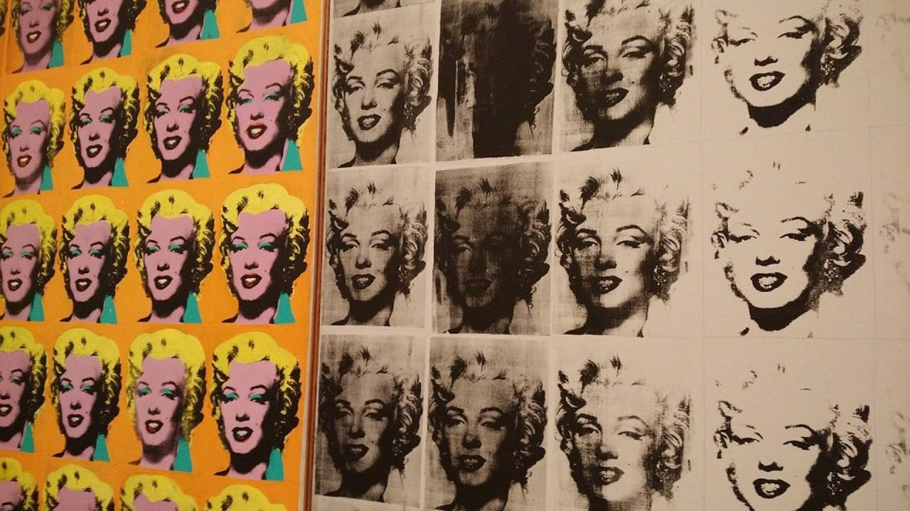 El díptico serigrafiado de Andy Warhol, representando a Marilyn Monroe.