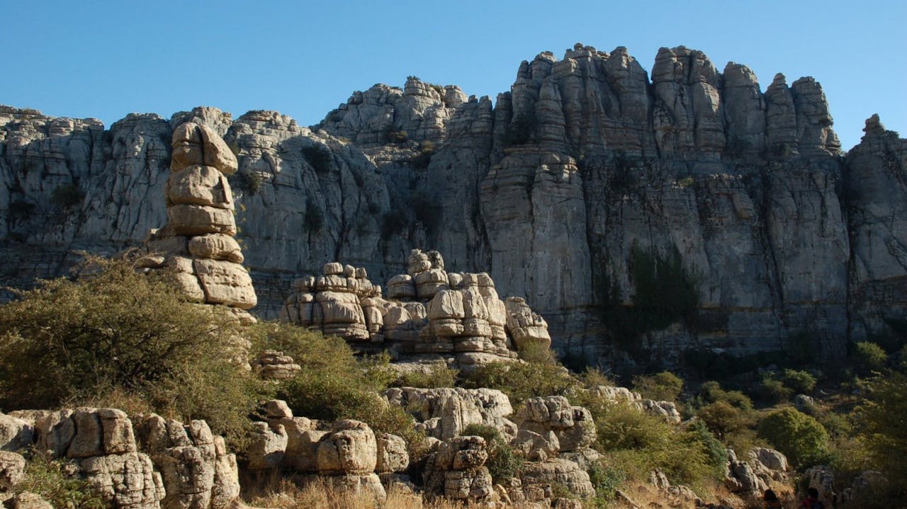 La curiosa formación rocosa de Antequera.