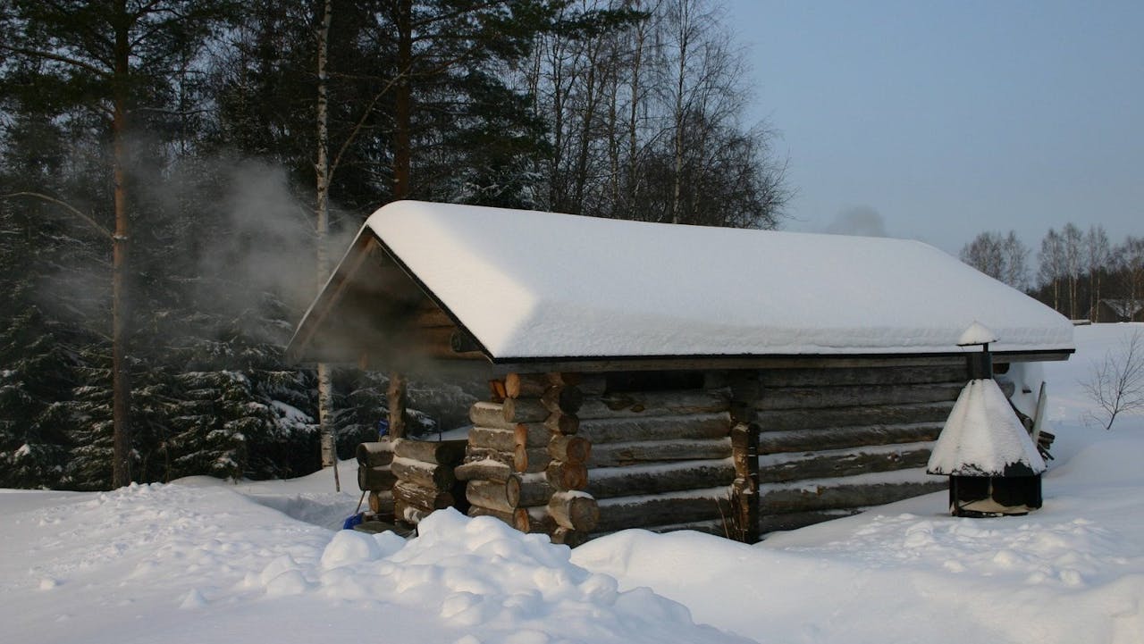 Las saunas las realizan en cabañas