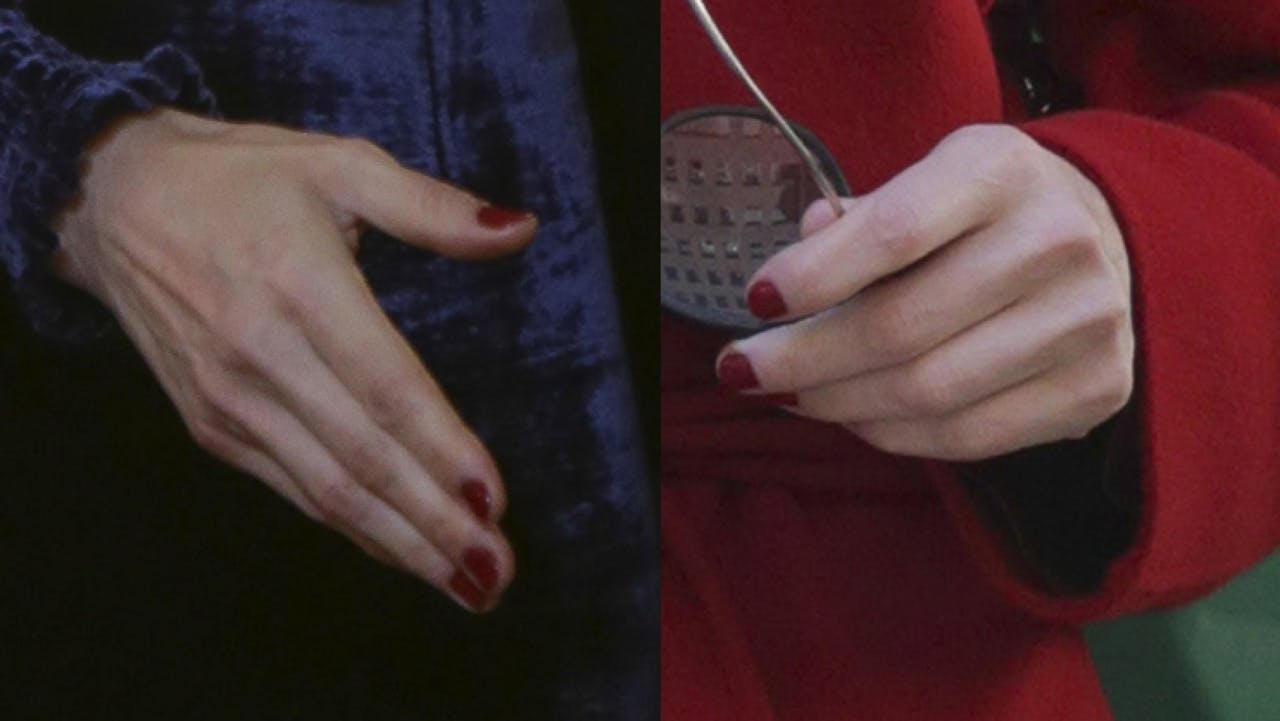 La manicura de color rojo que ha lucido la reina en el último acto de 2017 y el primero de 2018