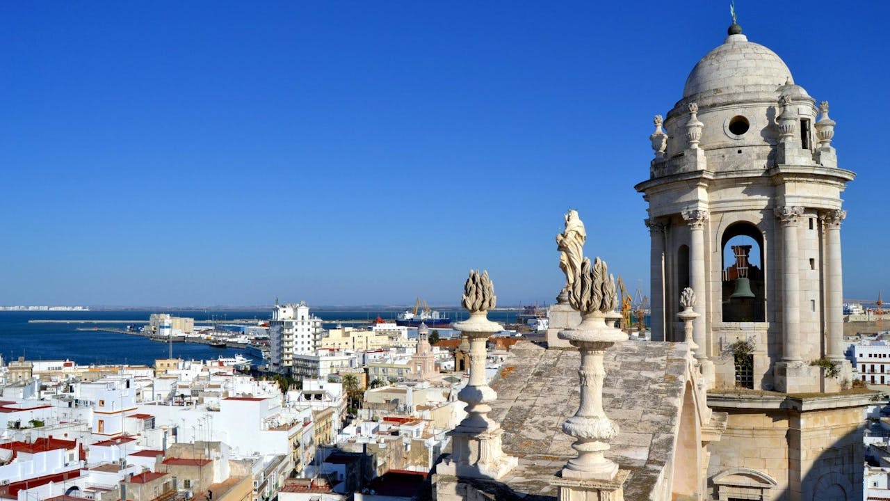 Vistas de Cádiz desde una de sus torres.