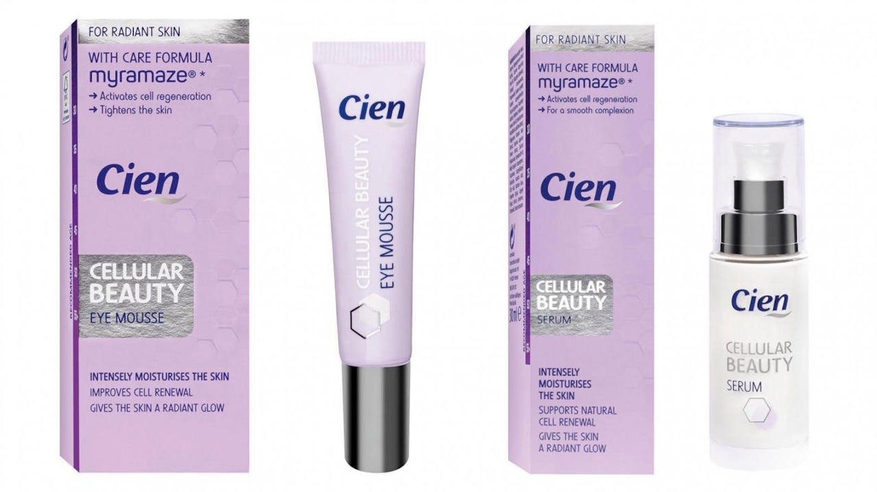 Varios de los productos de la gama Cellular Beauty Cien de Lidl