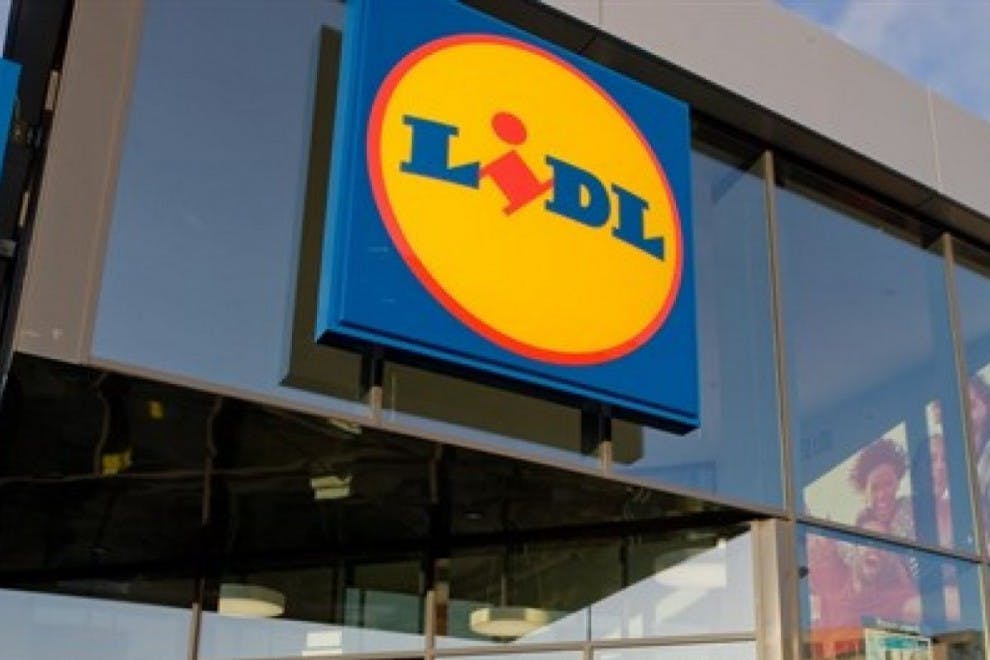 Imagen del rótulo de un supermercado Lidl
