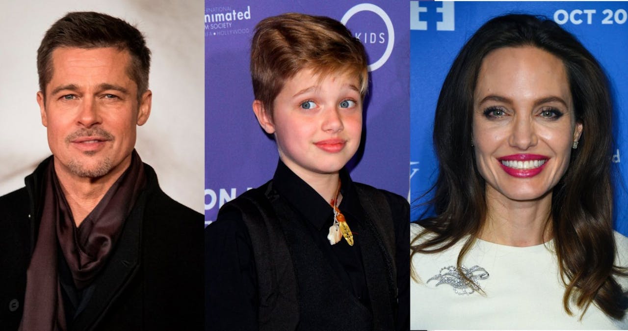Brad Pitt, Shiloh Jolie Pitt y Angelina Jolie